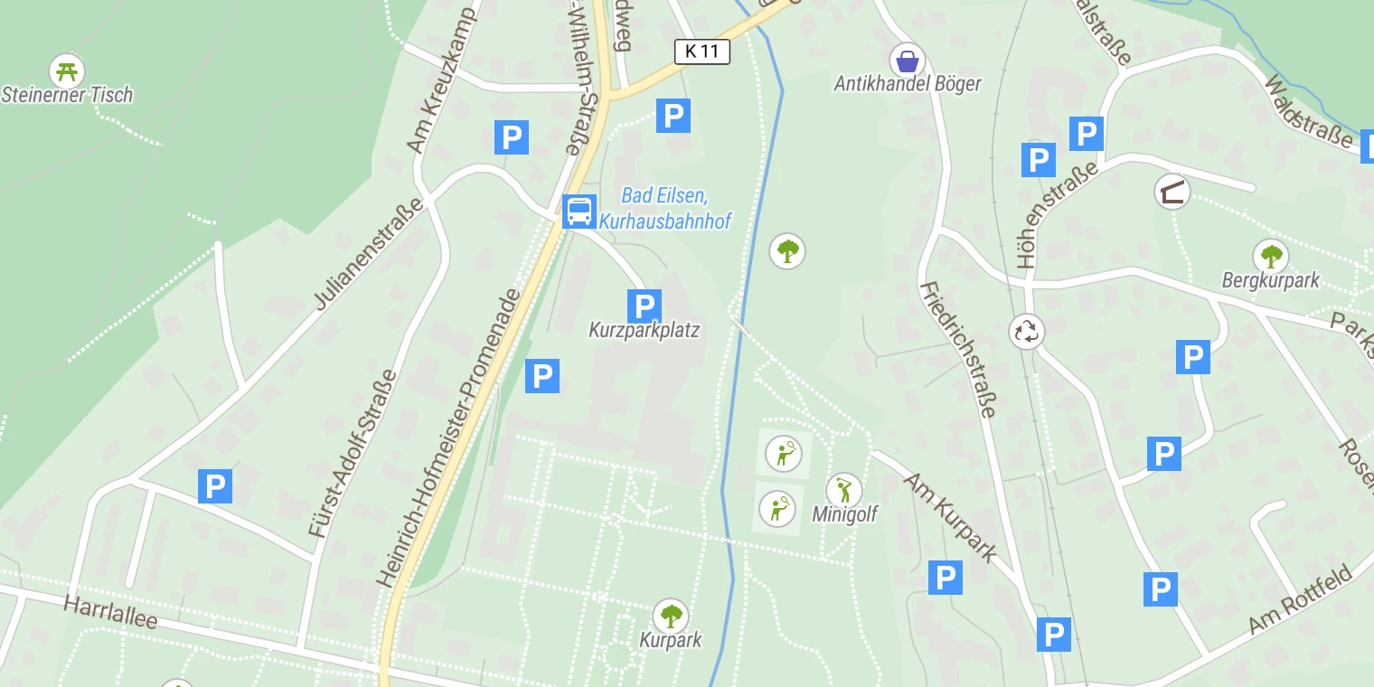 Kartenansicht Rehazentrum Bad Eilsen