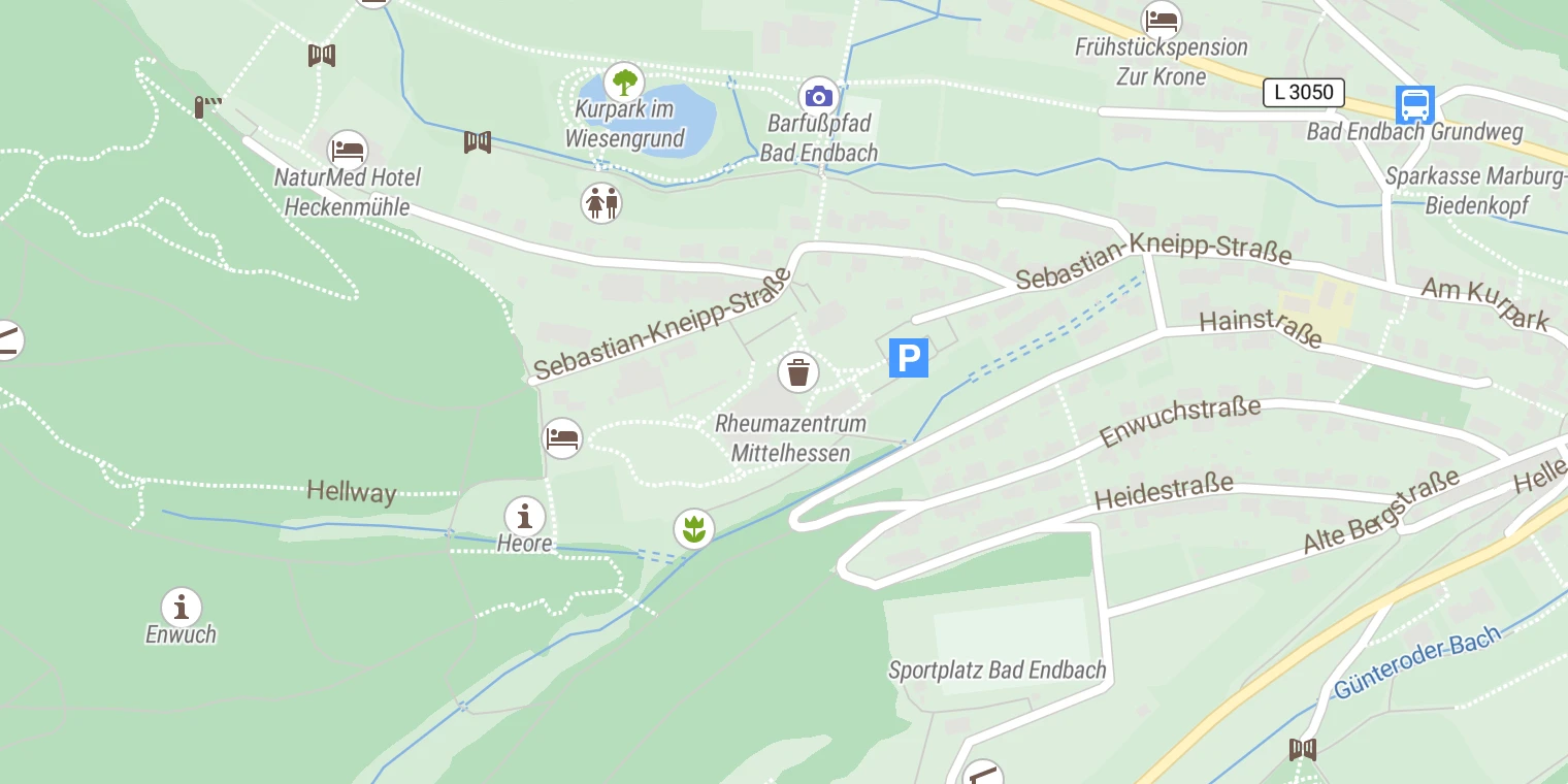 Kartenansicht Rheumazentrum Mittelhessen