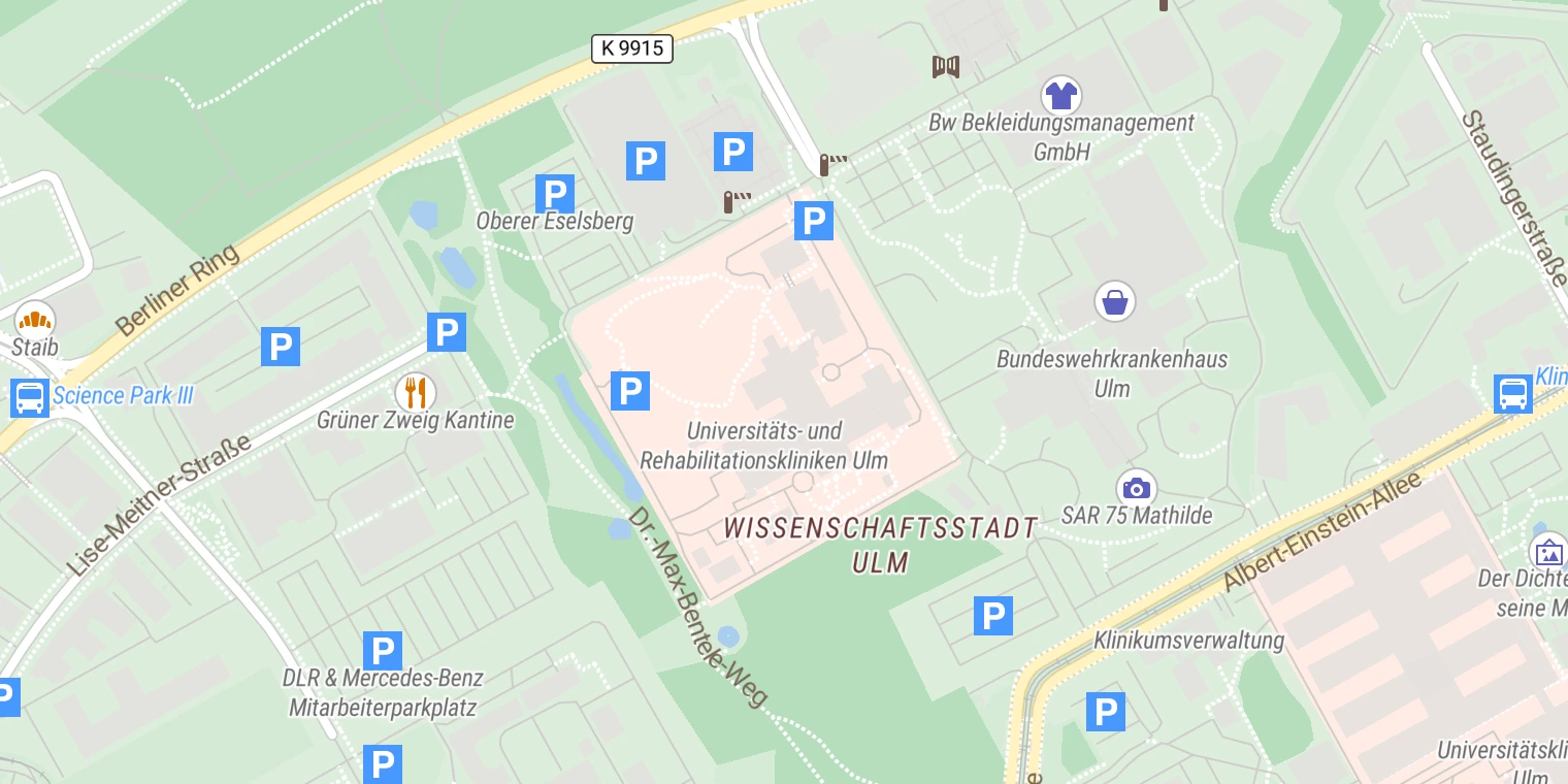 Kartenansicht RKU – Zentrum für Integrierte Rehabilitation