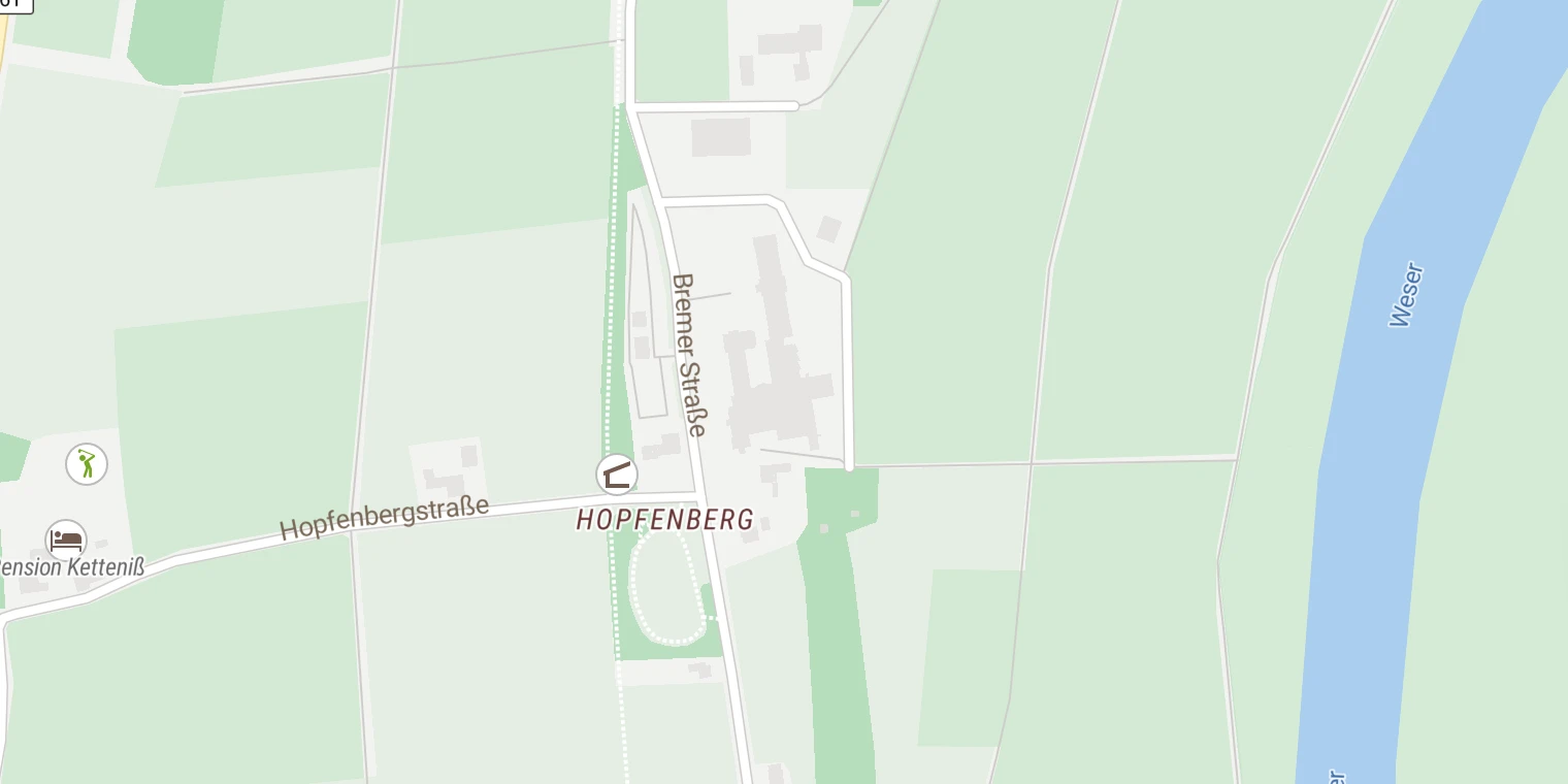 Kartenansicht Weserland-Klinik Bad Hopfenberg