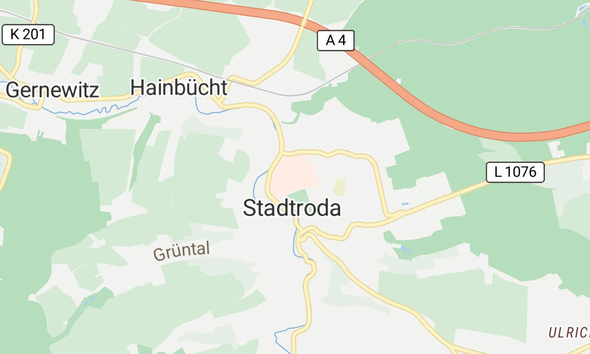 Kartenansicht Asklepios Fachklinikum Stadtroda (Pößneck)