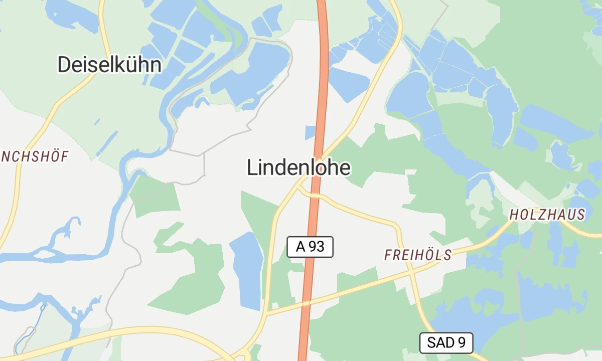 Kartenansicht Asklepios Orthopädische Klinik Lindenlohe