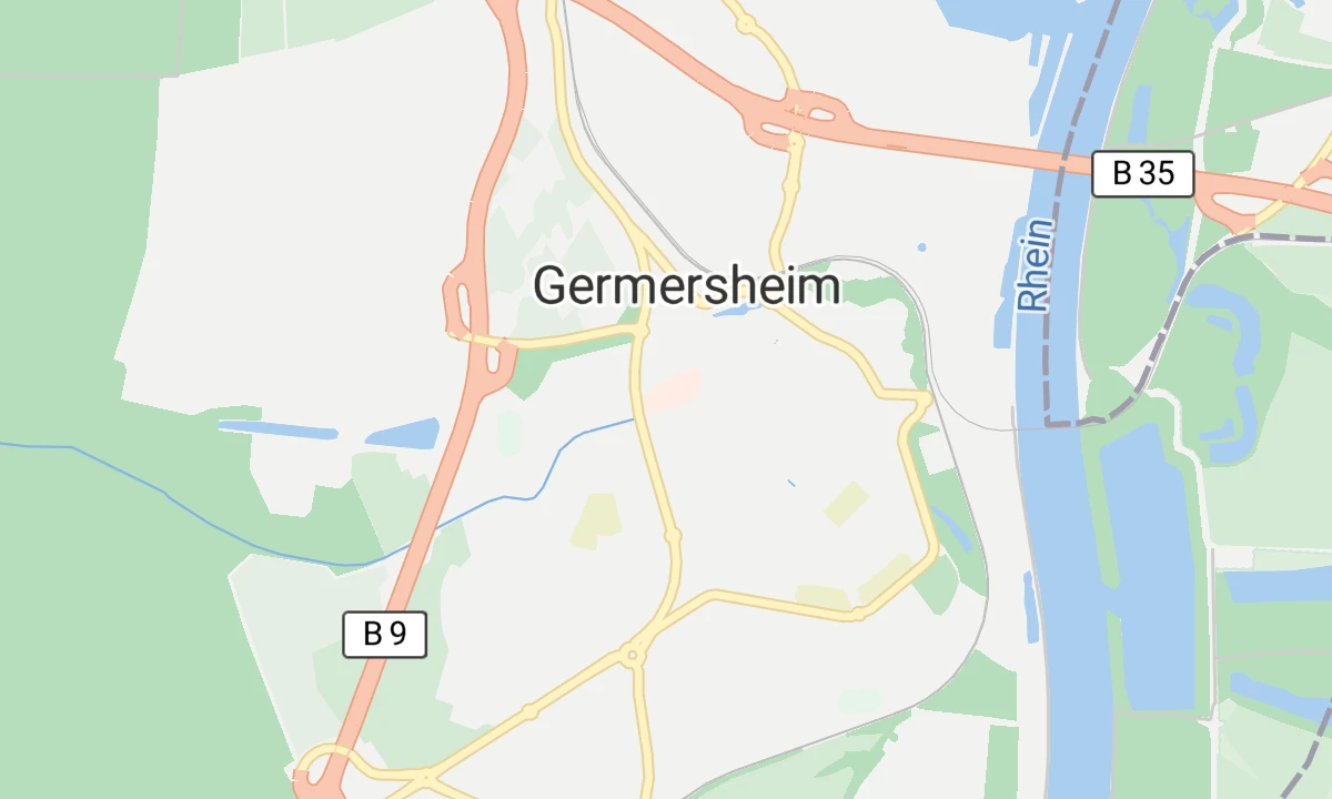 Kartenansicht Asklepios Südpfalzklinik Germersheim
