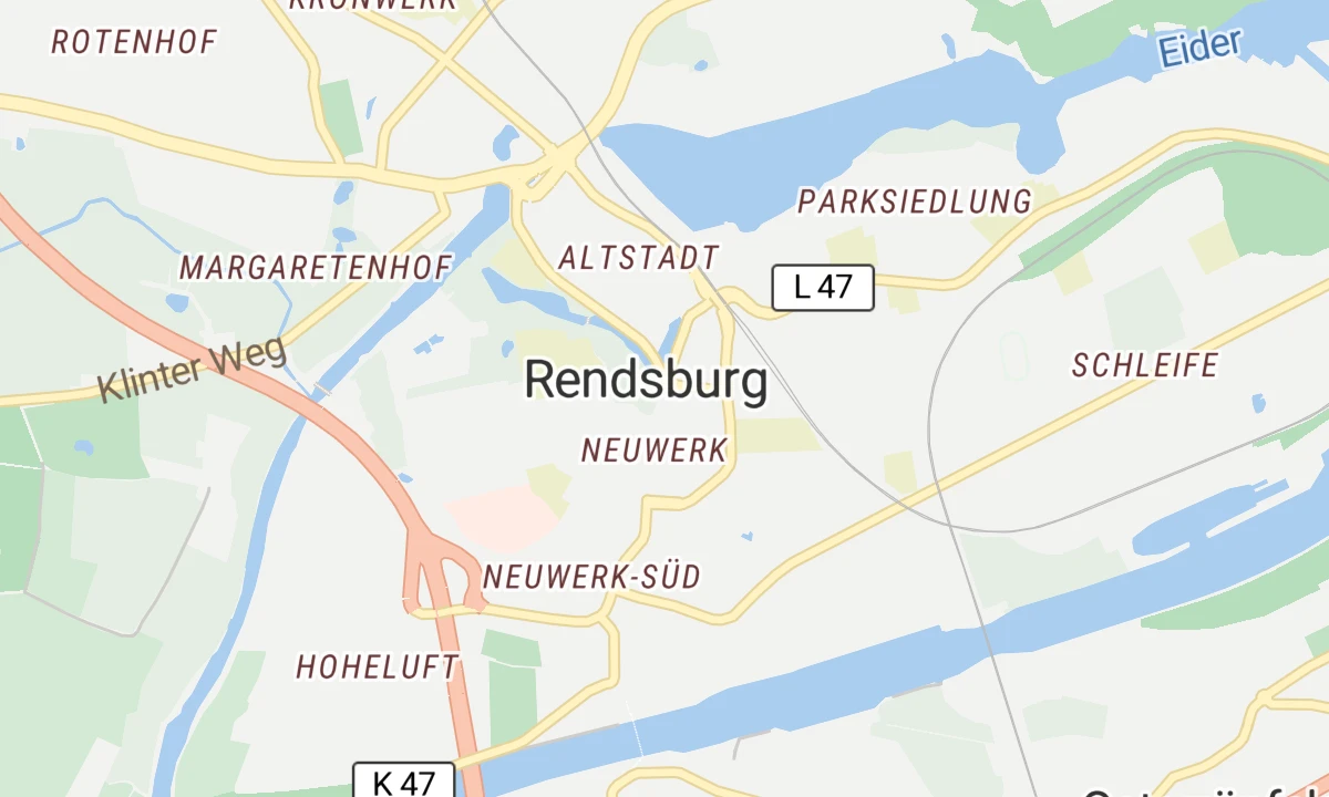 Kartenansicht Augenklinik Rendsburg
