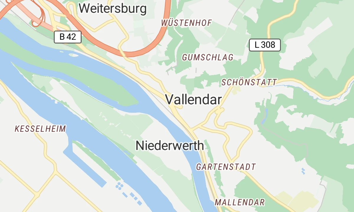 Kartenansicht BDH-Klinik Vallendar