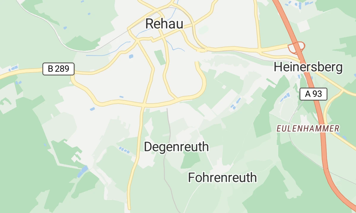 Kartenansicht Bezirksklinik Rehau