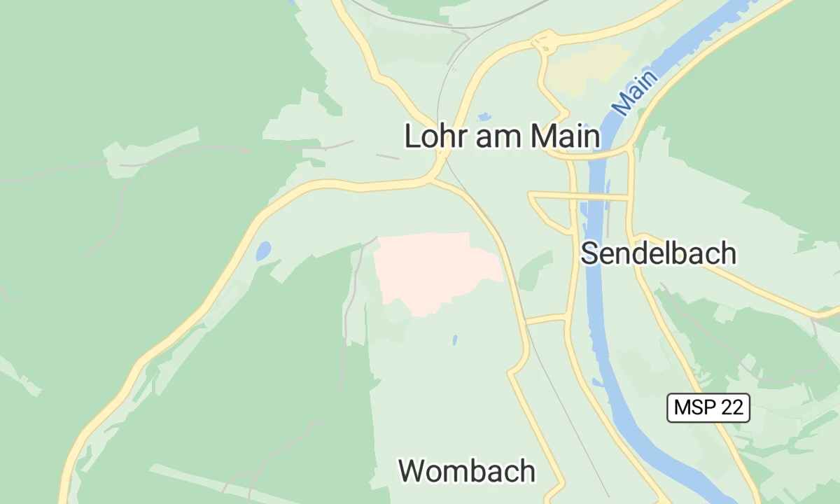 Kartenansicht Bezirkskrankenhaus Lohr