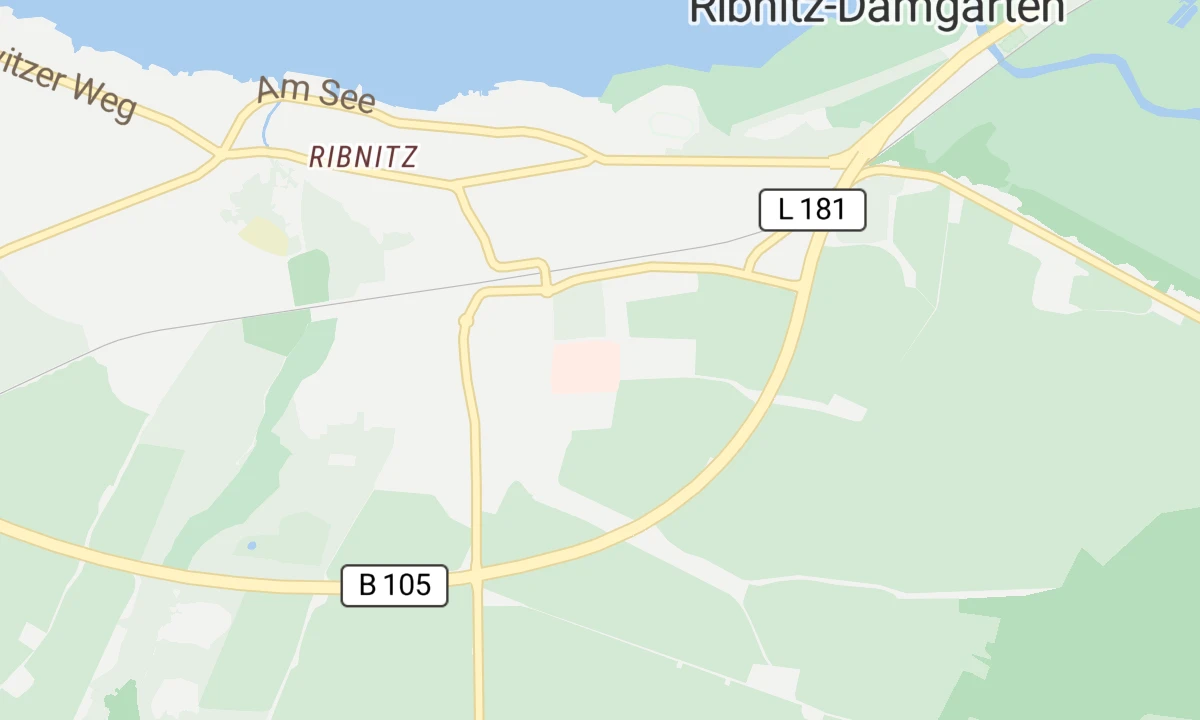 Kartenansicht Bodden-Kliniken Ribnitz-Damgarten