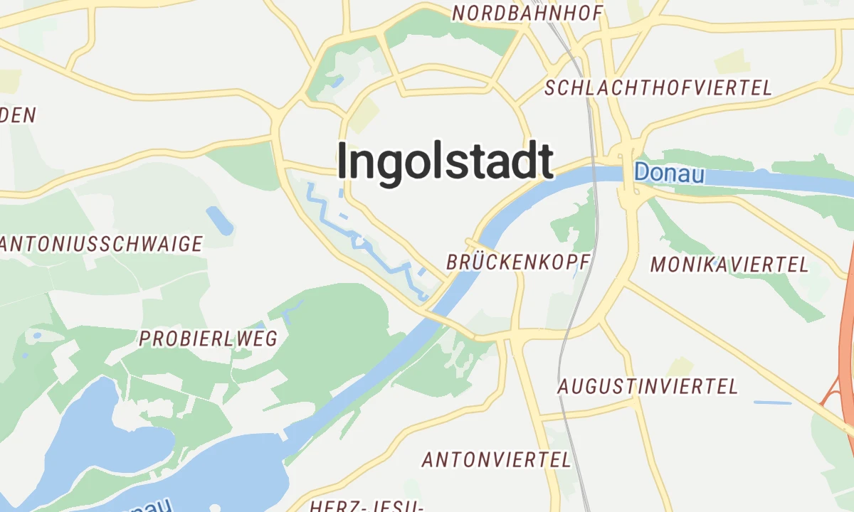 Kartenansicht Danuvius Klinik Ingolstadt