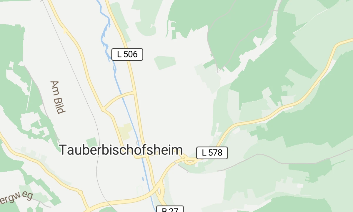 Kartenansicht Diakonie-Klinik Mosbach, Standort Tauberbischofsheim