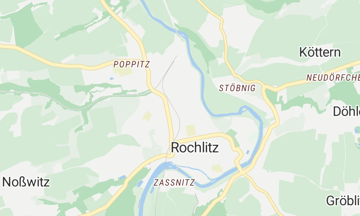 Kartenansicht Diakonie Kliniken Zschadraß - Fachkrankenhaus für Psychiatrie, Psychotherapie und Neurologie: Tagesklinik Rochlitz