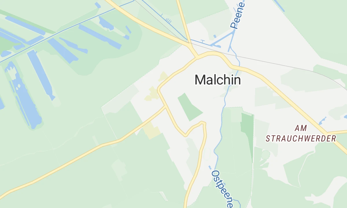 Kartenansicht Dietrich-Bonhoeffer-Klinikum (Malchin)