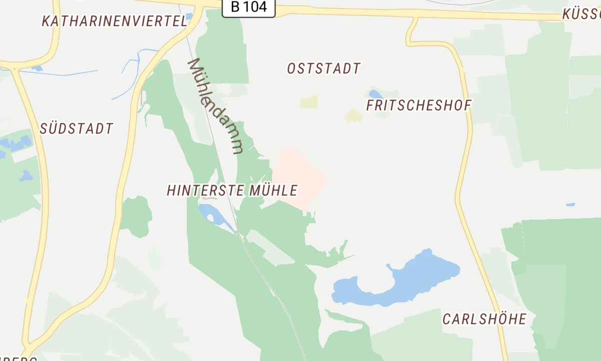 Kartenansicht Dietrich-Bonhoeffer-Klinikum (Neubrandenburg)