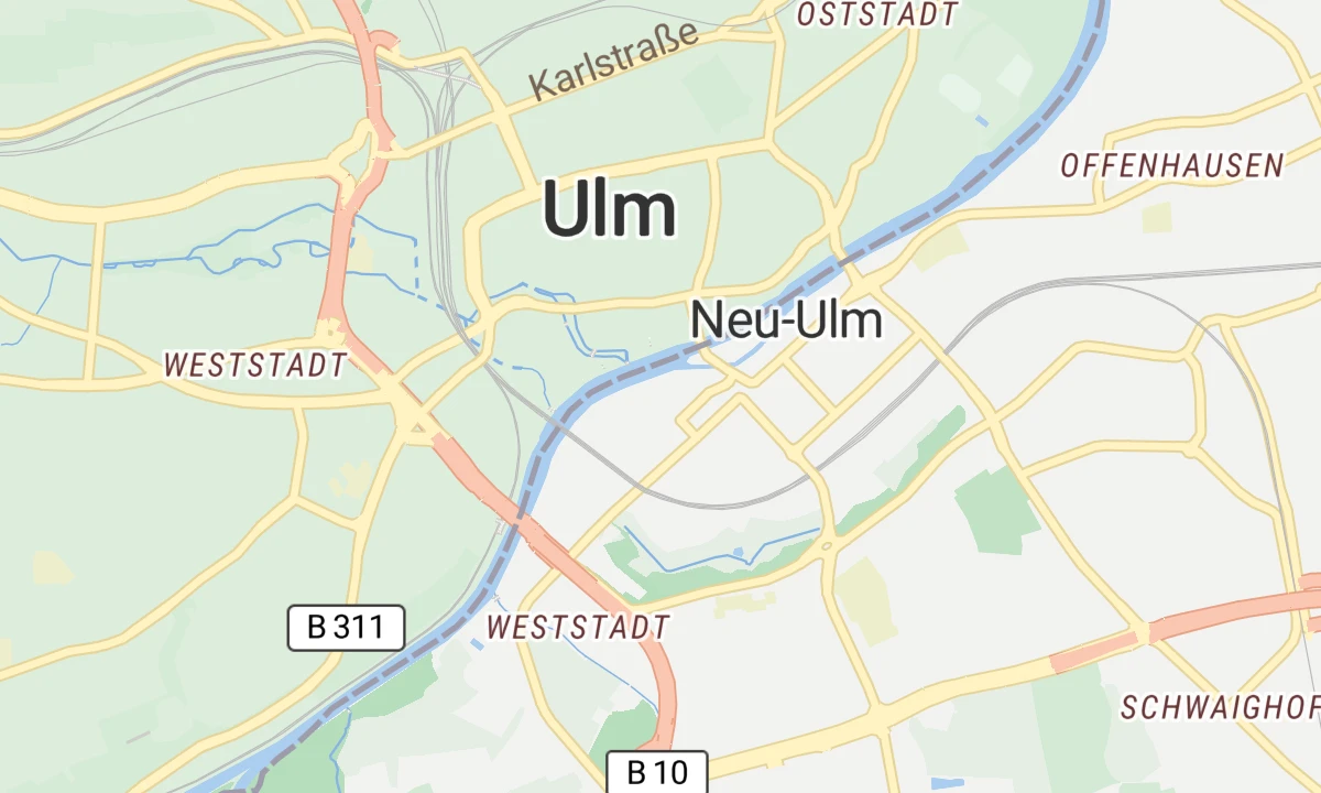 Kartenansicht Donauklinik Neu-Ulm