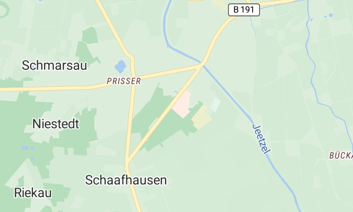Kartenansicht Elbe-Jeetzel-Klinik Dannenberg