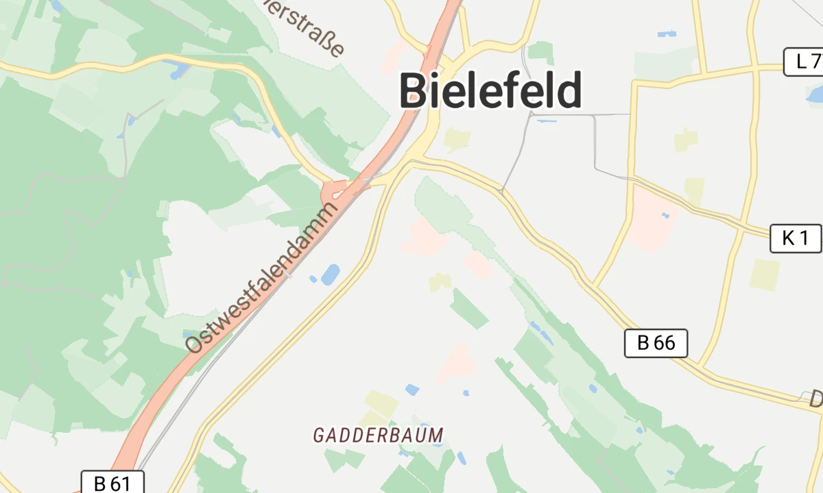 Kartenansicht Evangelisches Klinikum Bethel Standort Bethel (Bielefeld)