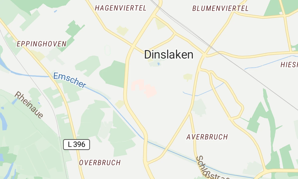 Kartenansicht Evangelisches Krankenhaus Dinslaken
