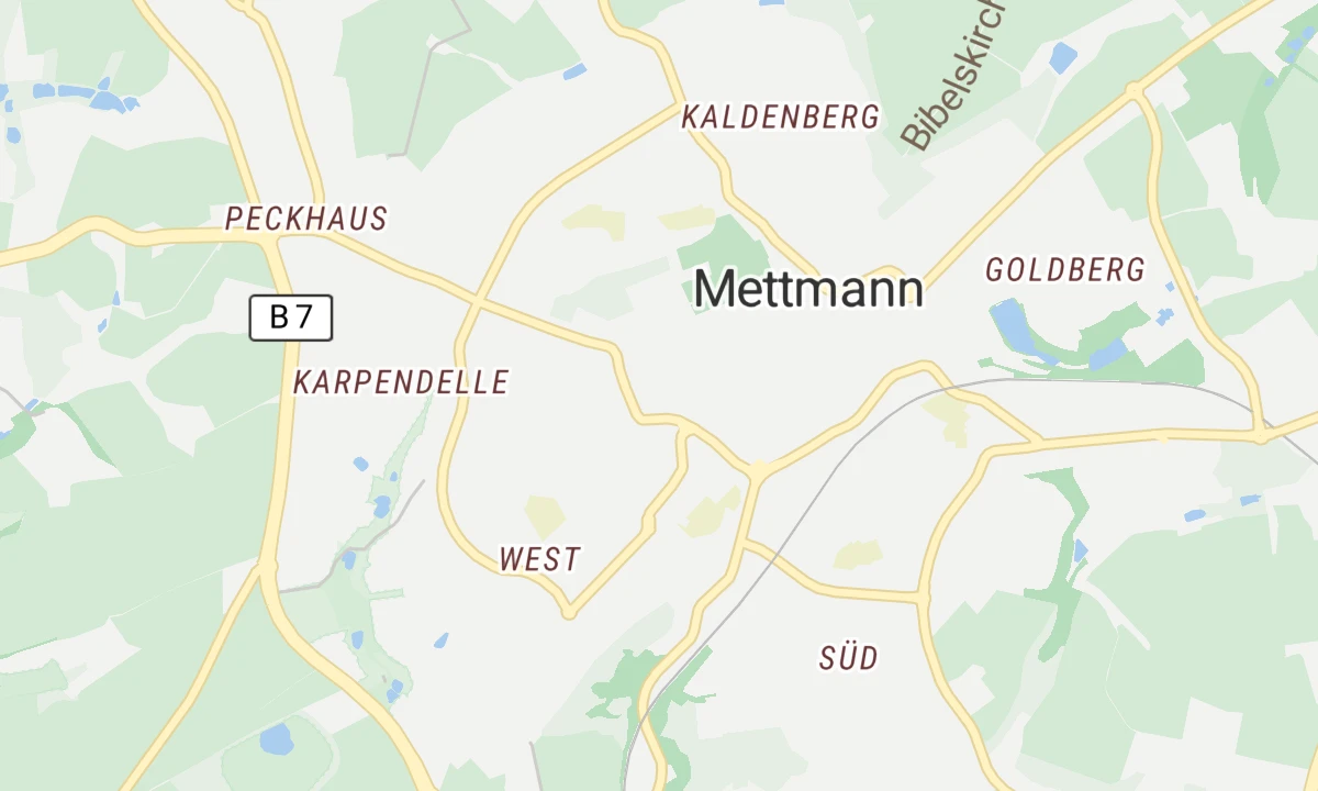 Kartenansicht Evangelisches Krankenhaus Mettmann