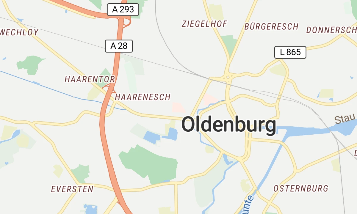 Kartenansicht Evangelisches Krankenhaus Oldenburg