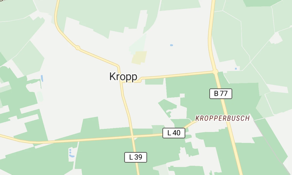 Kartenansicht Fachkrankenhaus für Psychiatrie und Tagesklinik für Gerontopsychiatrie Kropp