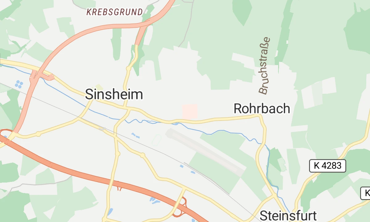 Kartenansicht GRN-Klinik Sinsheim