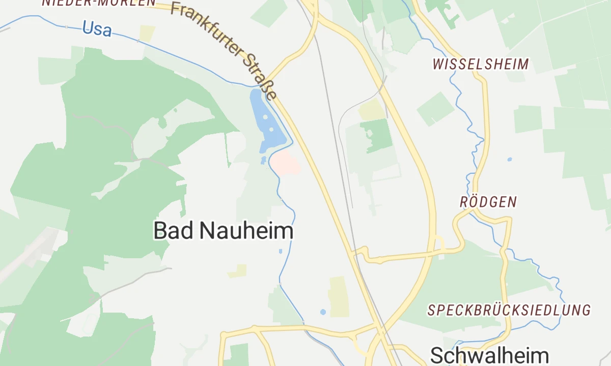 Kartenansicht GZW Diabetes-Klinik Bad Nauheim