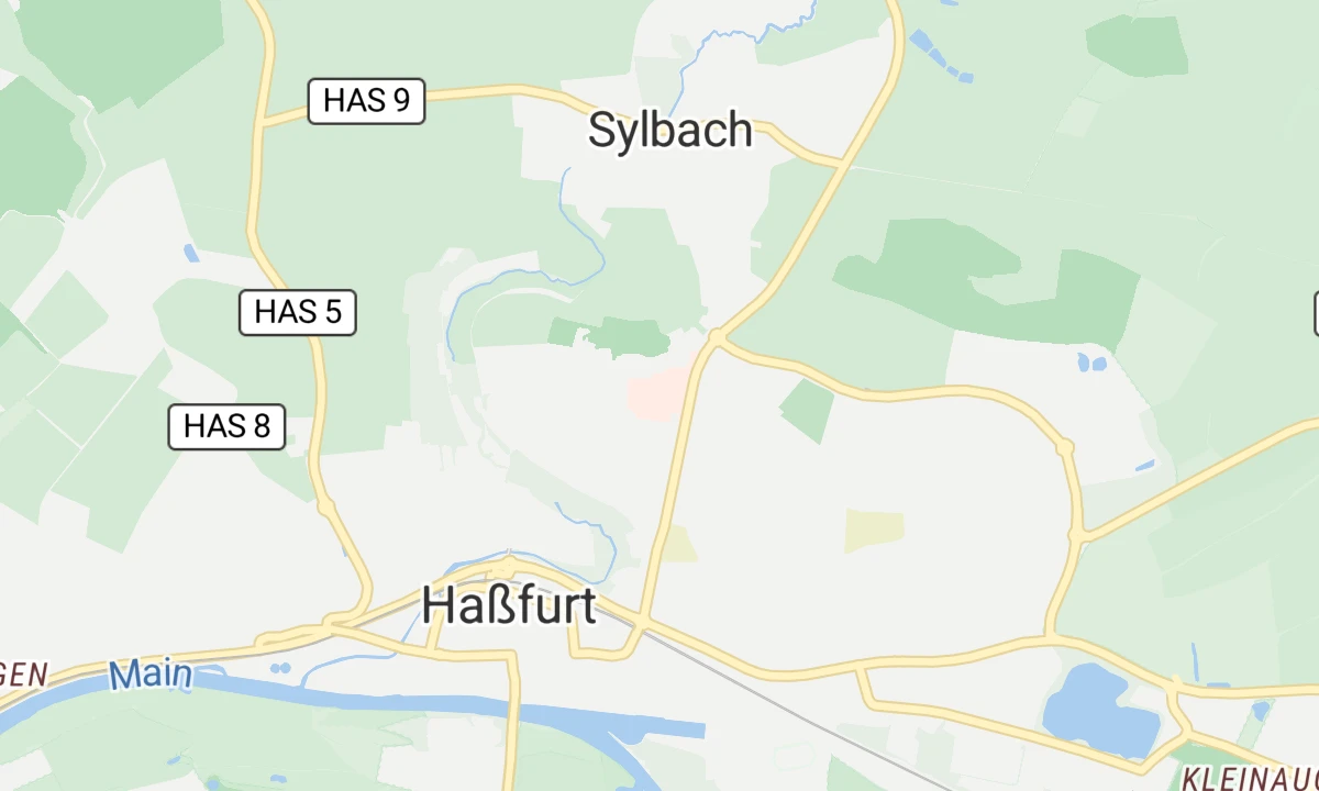 Kartenansicht Hassberg-Kliniken Haus Haßfurt