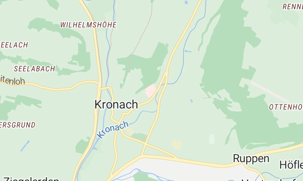Kartenansicht Helios Frankenwaldklinik Kronach