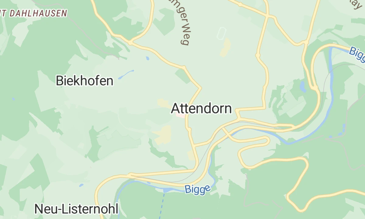 Kartenansicht Helios Klinik Attendorn