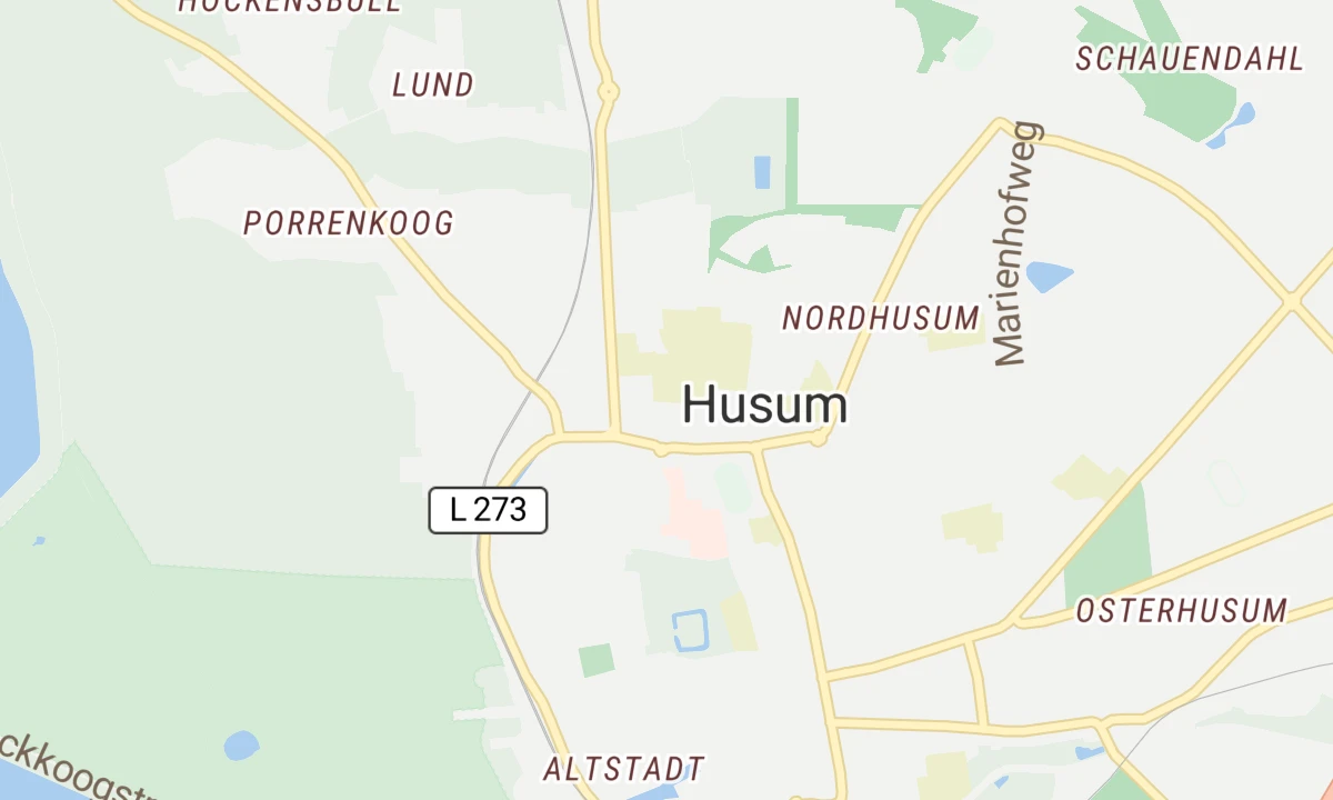 Kartenansicht HELIOS Klinik für Kinder- und Jugendpsychiatrie und -Psychotherapie, Tagesklinik Baumhaus Husum