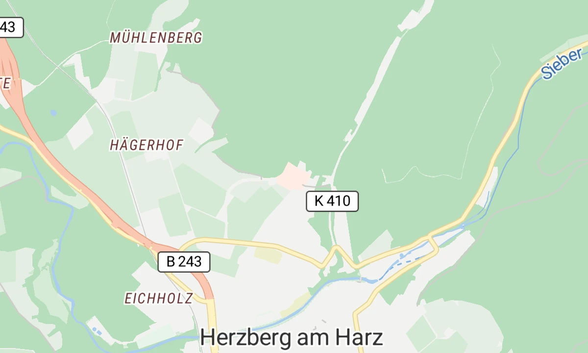 Kartenansicht Helios Klinik Herzberg/Osterode