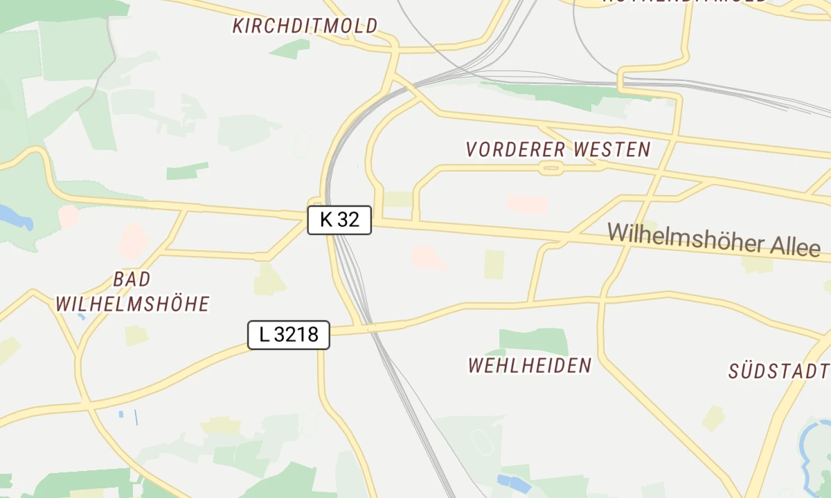 Kartenansicht Helios Kliniken Kassel