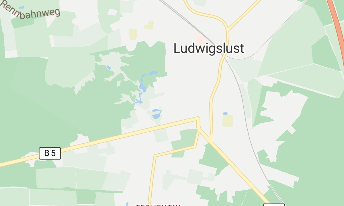 Kartenansicht Helios Kliniken Schwerin - Tagesklinik allgemeine Psychiatrie Ludwigslust