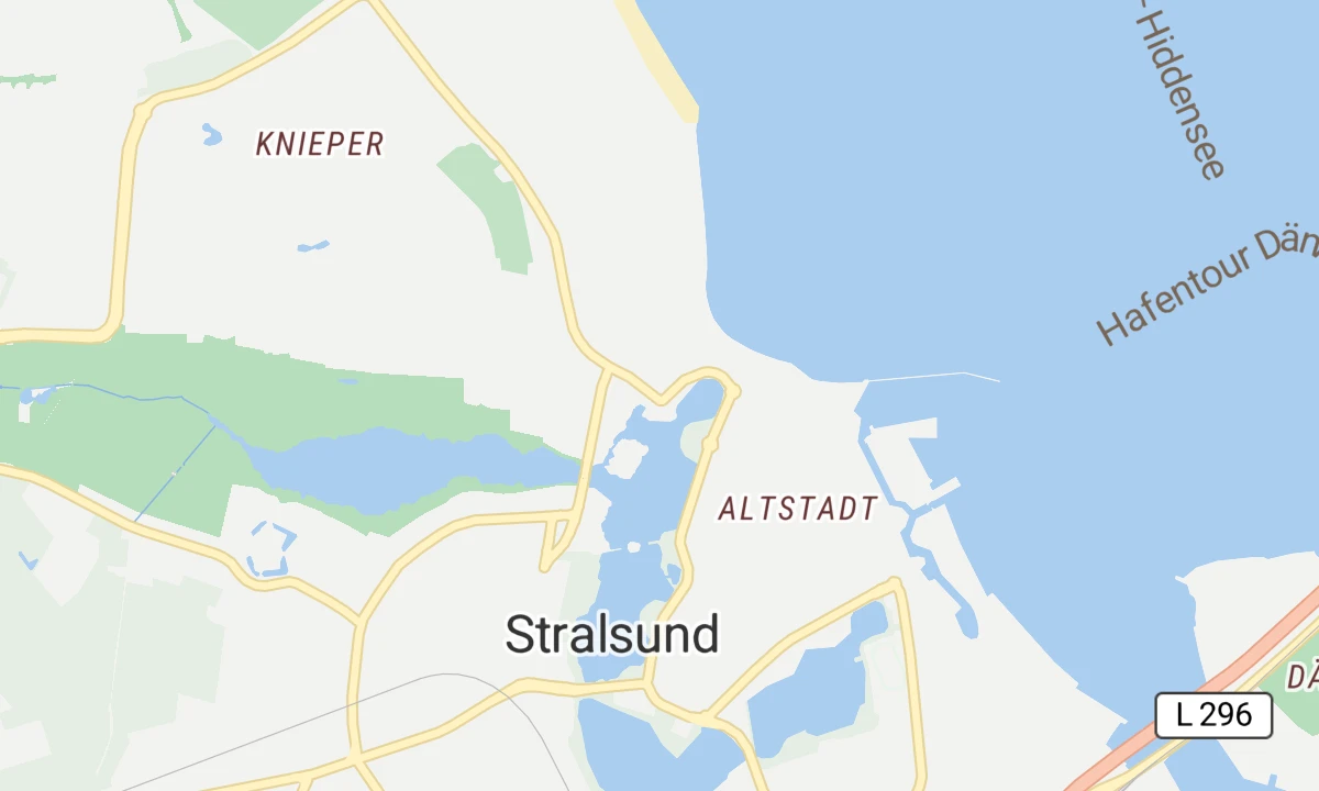 Kartenansicht Helios Tagesklinik für Psychiatrie und Psychotherapie in der Innenstadt von Stralsund