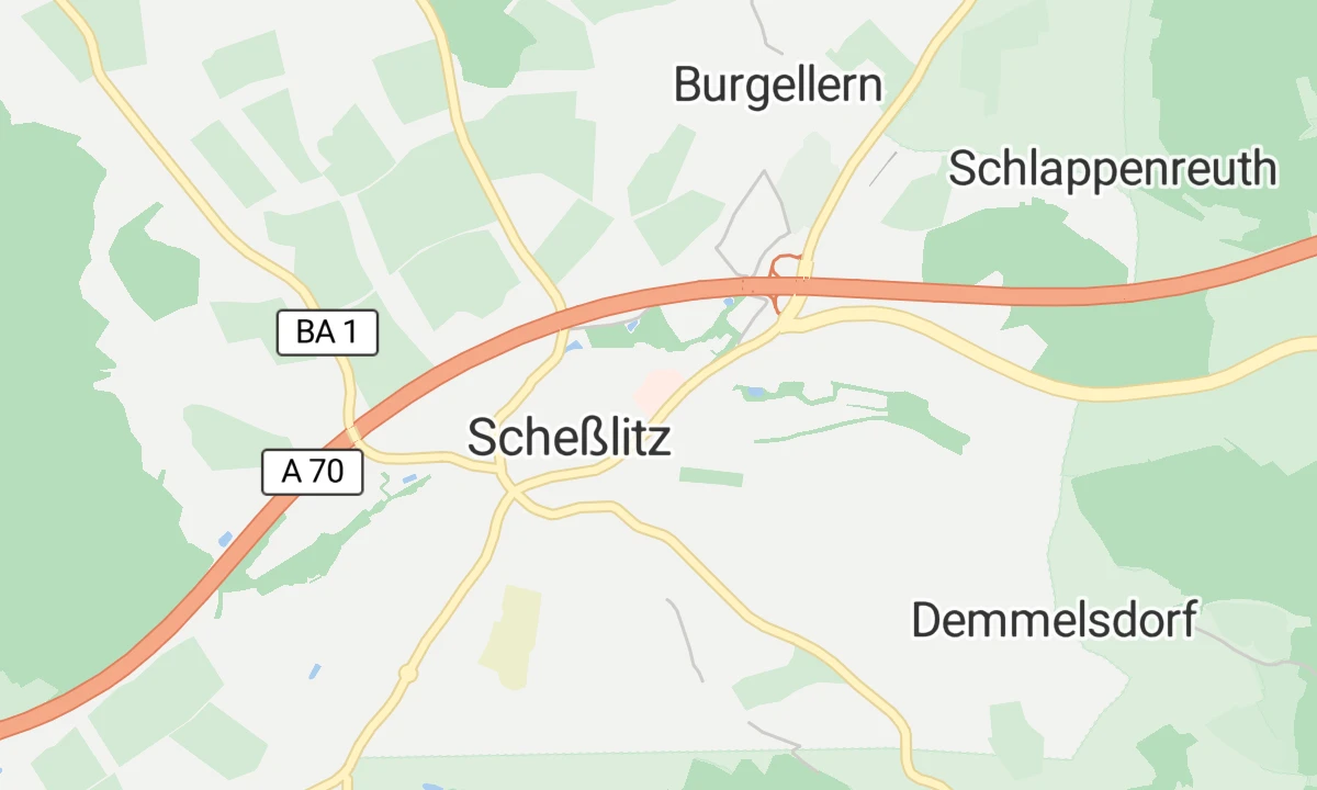 Kartenansicht Juraklinik Scheßlitz