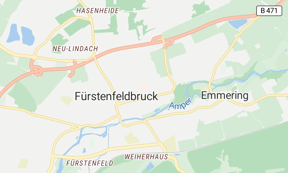 Kartenansicht kbo-Isar-Amper-Klinikum Fürstenfeldbruck