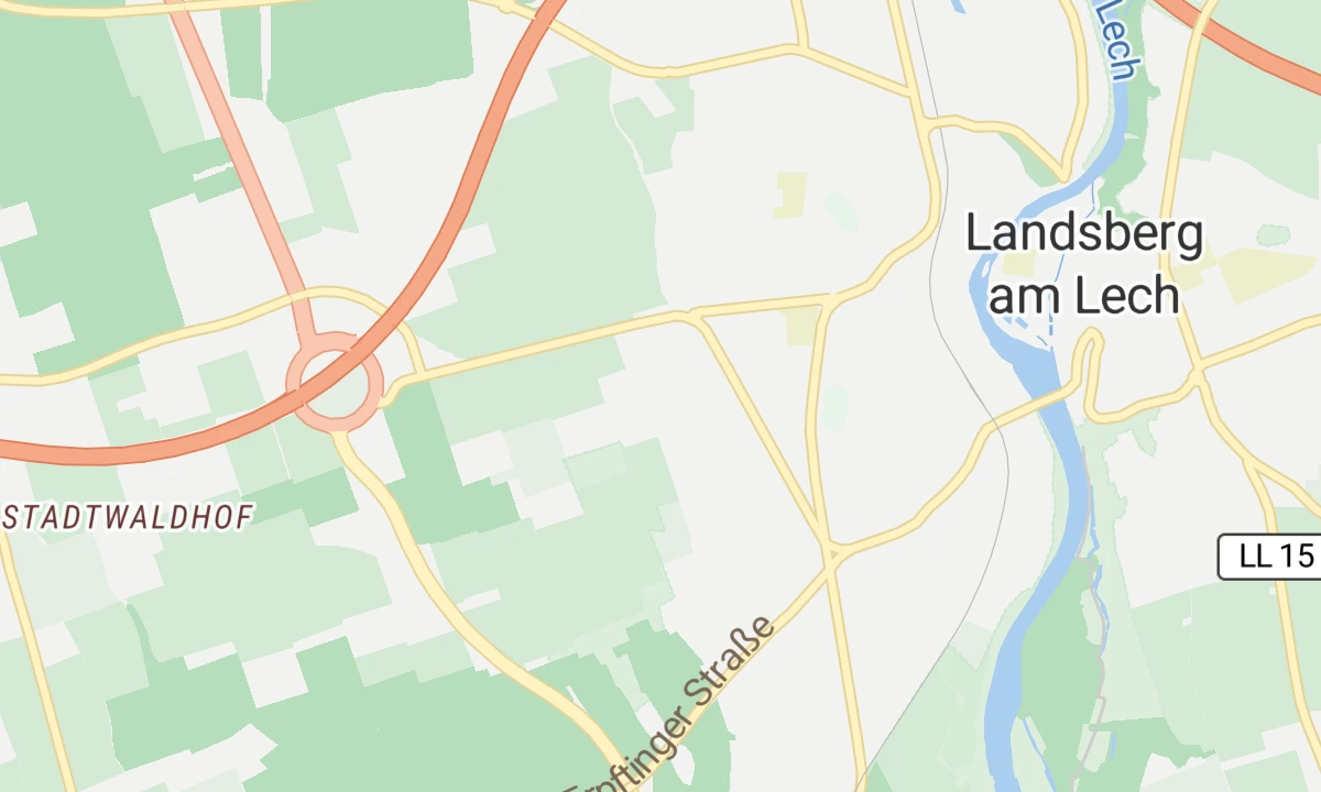 Kartenansicht kbo-Lech-Mangfall-Klinik Landsberg am Lech