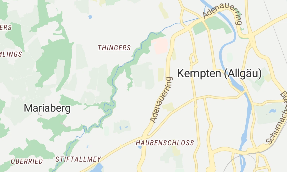 Kartenansicht KJF Klinik Josefinum(Standort Kempten)