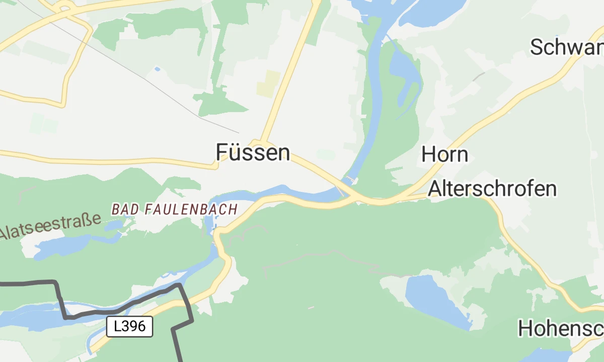 Kartenansicht Klinik Füssen