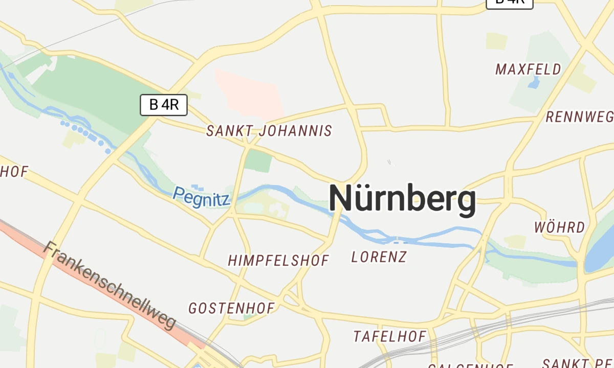 Kartenansicht Klinik Hallerwiese - Cnopfsche Kinderklinik