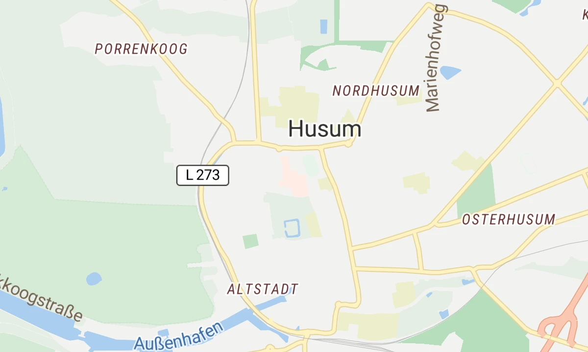 Kartenansicht Klinik Husum