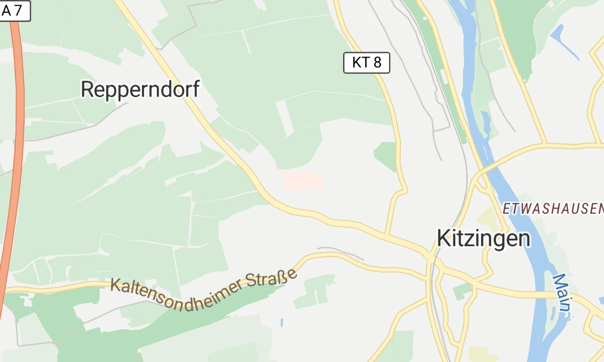 Kartenansicht Klinik Kitzinger Land