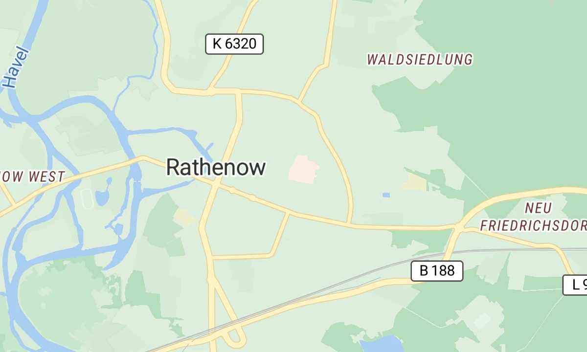 Kartenansicht Klinik Rathenow