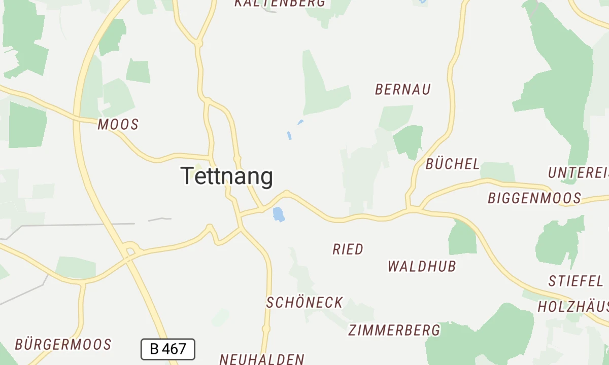 Kartenansicht Klinik Tettnang