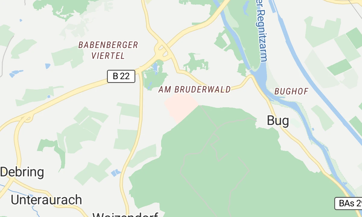 Kartenansicht Klinikum Bamberg (Bruderwald)