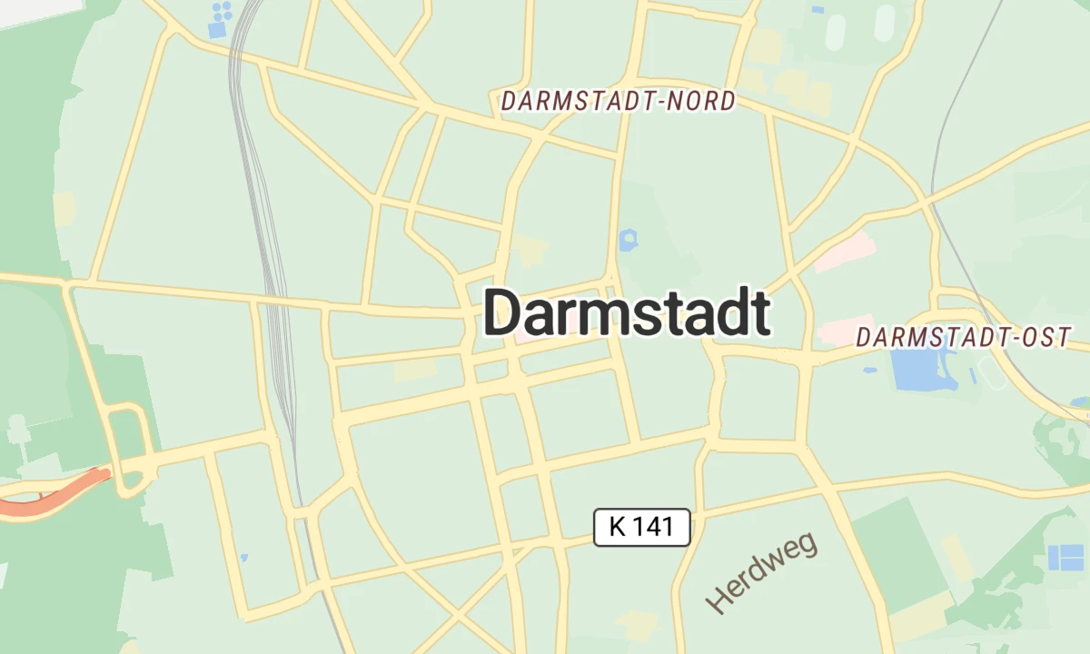 Kartenansicht Klinikum Darmstadt - Standort Grafenstraße