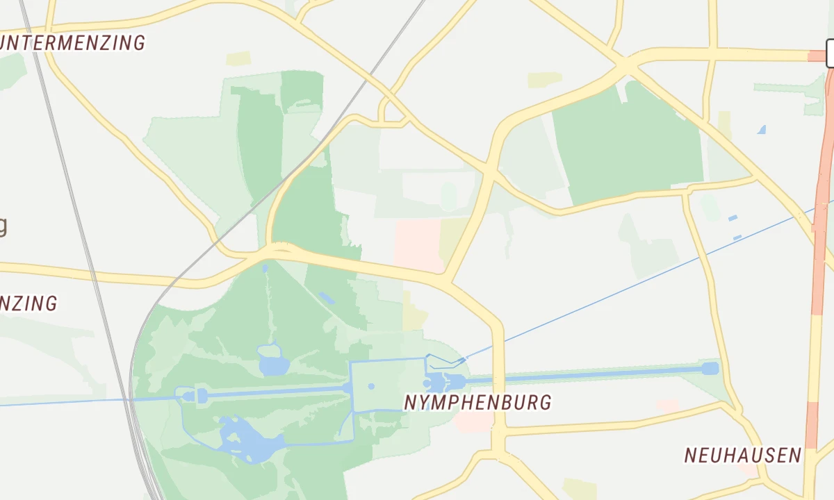 Kartenansicht Klinikum Dritter Orden München-Nymphenburg