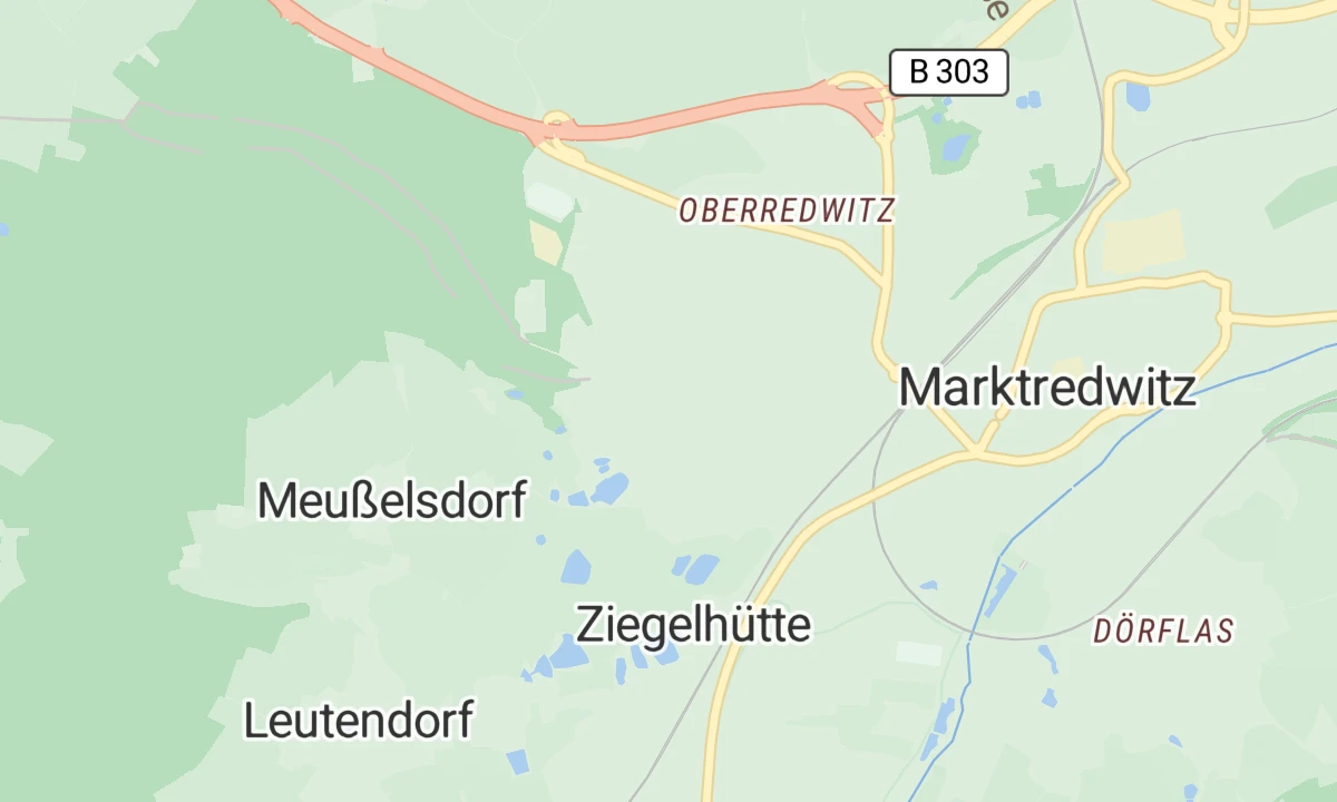Kartenansicht Klinikum Fichtelgebirge (Haus Marktredwitz)