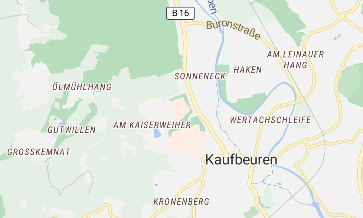 Kartenansicht Klinikum Kaufbeuren