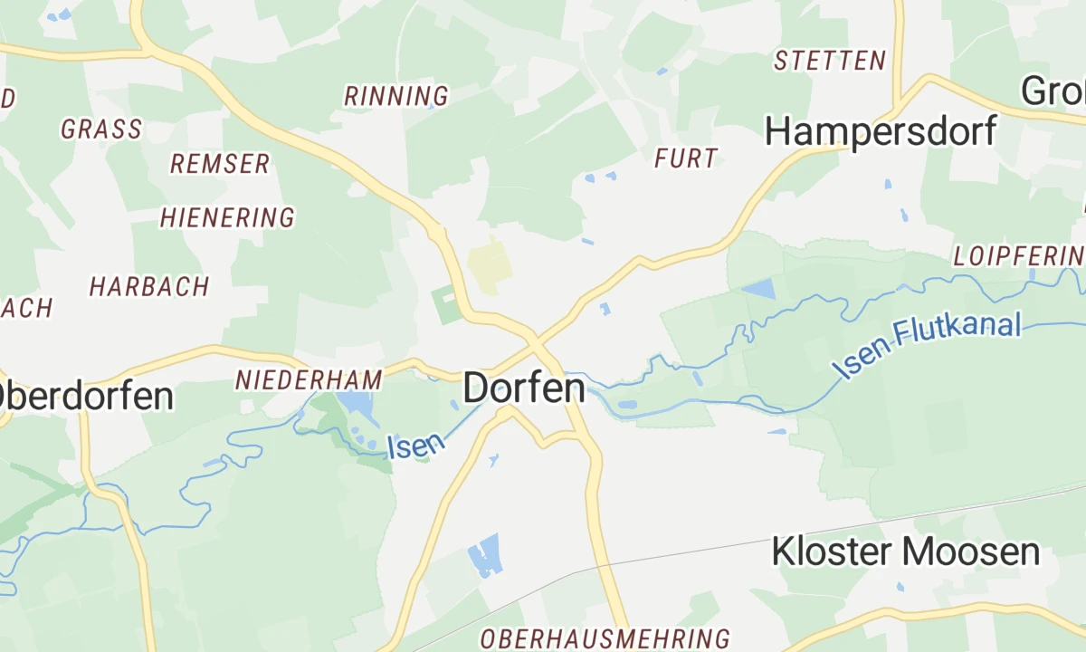 Kartenansicht Klinikum Landkreis Erding (Dorfen)